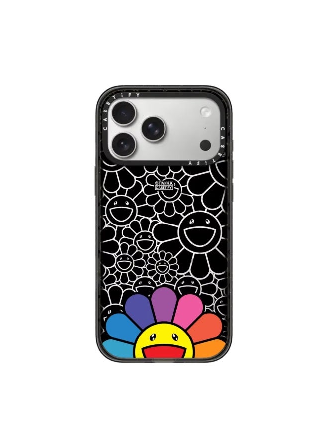 CASETiFY x Takashi Murakami FLOWERS BLOOM Magnetic Phone Case for iPhone 17 Pro Max, Drop-proof, Scratch-resistant, Wireless Charging Compatible, Cute Floral Art Cover - Image 1