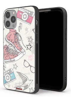 Apple iPhone 12 Pro Max Protective Case Canva Shoes And Camera Art