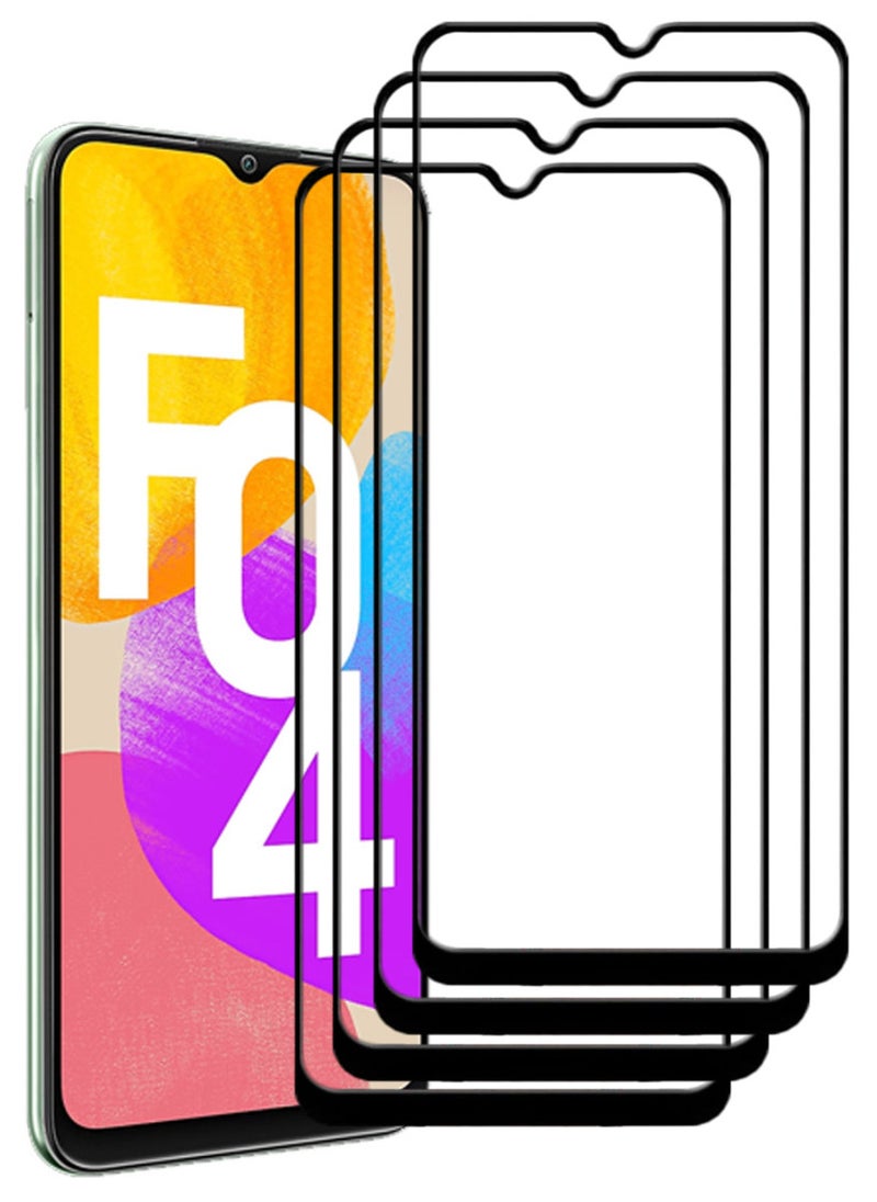 ACLIX 4 Pieces Antistatic ESD Dustproof Premium Quality High Definition Tempered Glass Screen Protector Designed For Samsung Galaxy F04 - Image 1