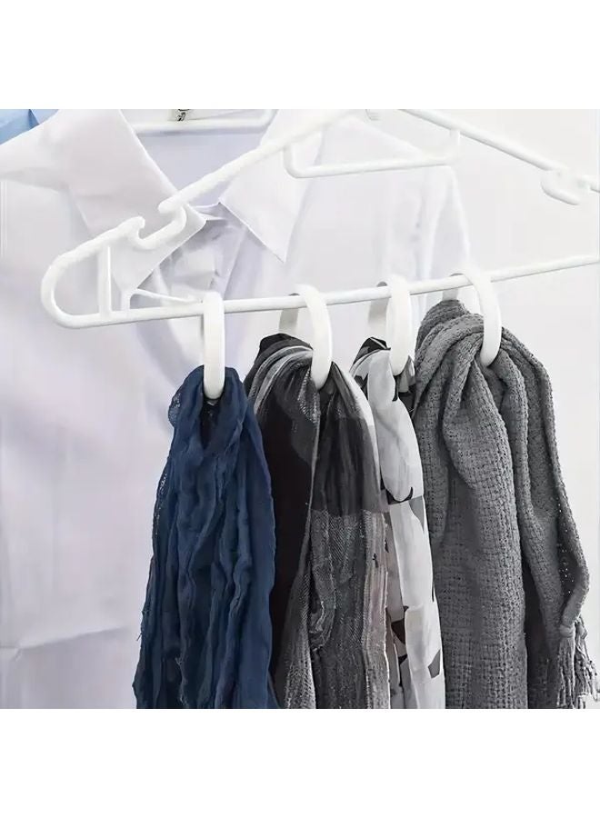 10 حزمة من حلقات الستائر البيضاء سريعة الفتح لا حاجة للقضيب مسار صامت - Image 5