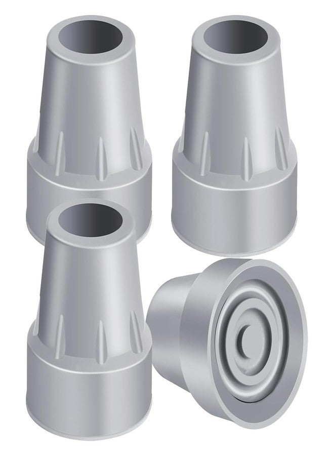 ZIYIZE Crutch Tips, 4-Pack 7/8 Inch Upgrade Heavy Duty Rubber Crutch Accessories Replacement Rubber Cane Tips - Image 1