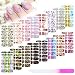 Maitys 224 Pieces 16 Sheets Spring Full Wrap Nail Polish Stickers Floral Butterfly Self Adhesive Nail Decal Strip with File Manicure Kit Summer Flower Long Lasting Polish Wrap for Women DIY Decoration - Image 2