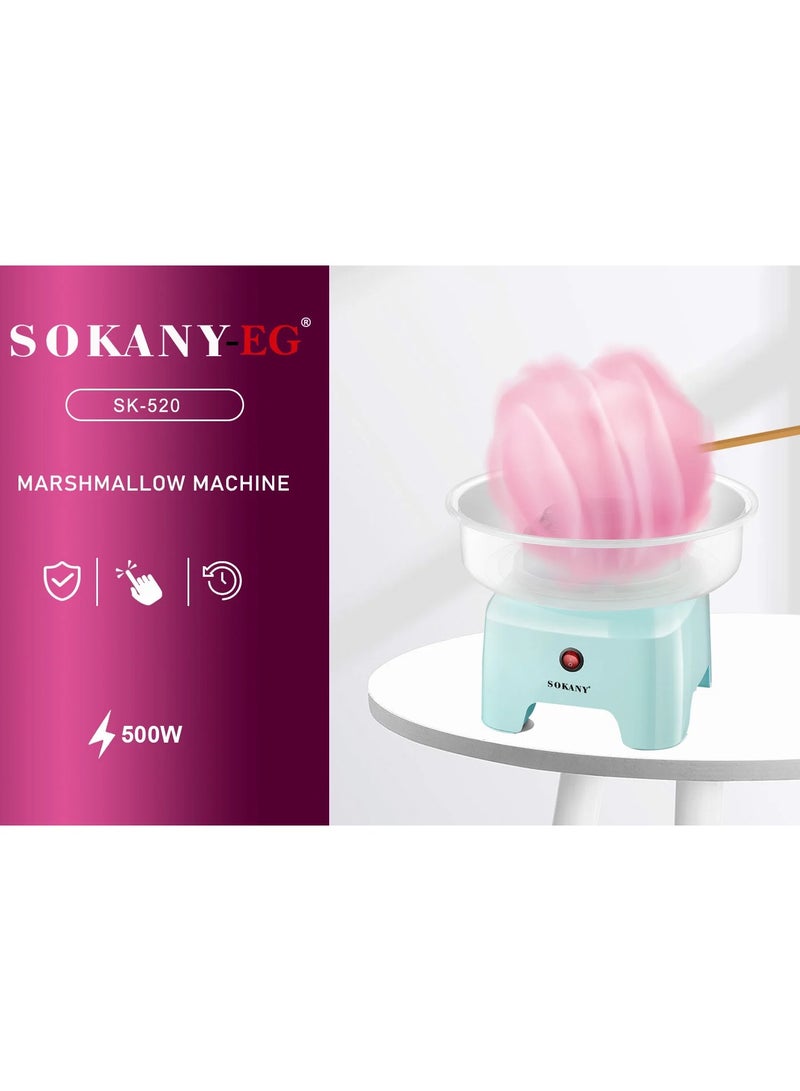 Sokany Cotton Candy Maker Machine, 500W, Model SK-520, Multicolor - Image 2
