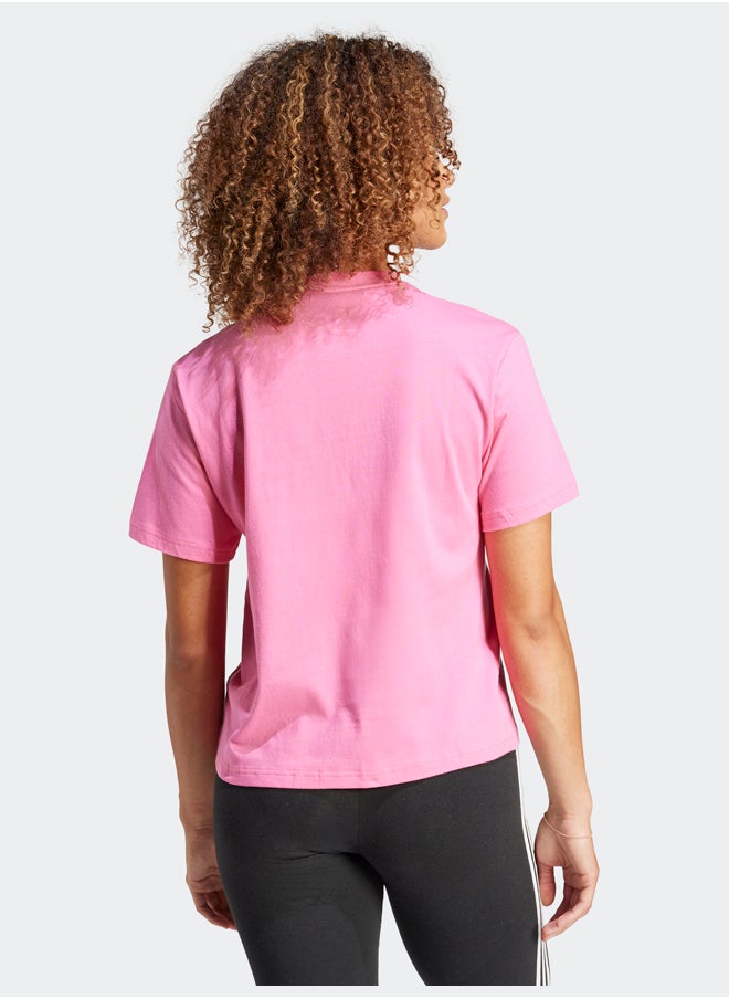 Adidas Floral Graphic Big Logo T-Shirt  - Image 3