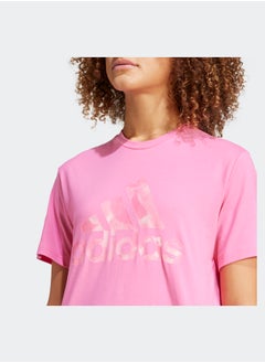 Adidas Floral Graphic Big Logo T-Shirt  - Image 5