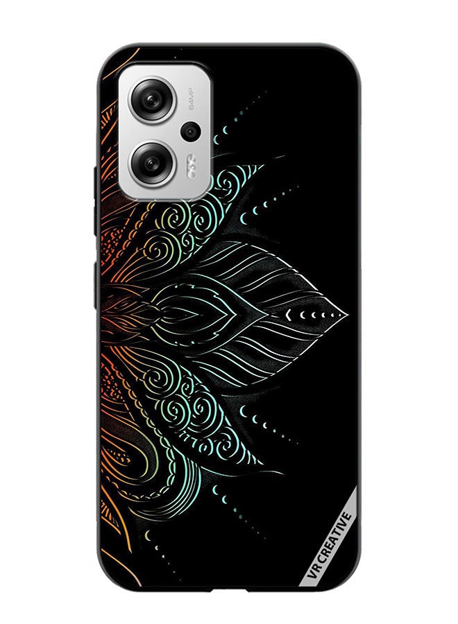 Protective Case Cover For Xiaomi Redmi Note 11T Pro Heena Elements Design Multicolour