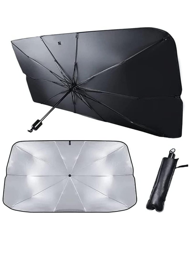 رولستيمي طوي مظلة السيارات الزجاج الأمامي الأشعة فوق البنفسجية والحرارة الشمس قناع حامي طوي عاكس الزجاج الأمامي مظلة - Image 1