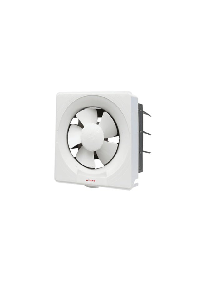 UNITED 8-Inch (20 cm) Square Plastic Wall Mount Exhaust Fan UES-20 | Dual Voltage 110V & 220V | 35W Energy Efficient Motor, 318 CFM High Airflow, Low Noise 31 dB | Ideal for Kitchen, Bathroom, and Restaurant Ventilation - Made in Saudi Arabia - Image 1