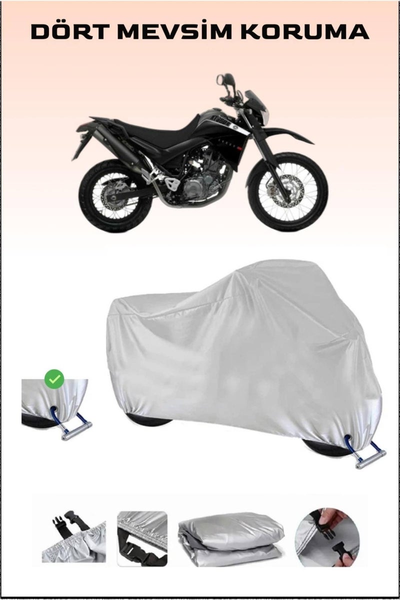 Breen Yamaha Xt 660 R Lock Compatible Motorcycle Tarpaulin, Safe, Waterproof Durable Fabric  - Image 1