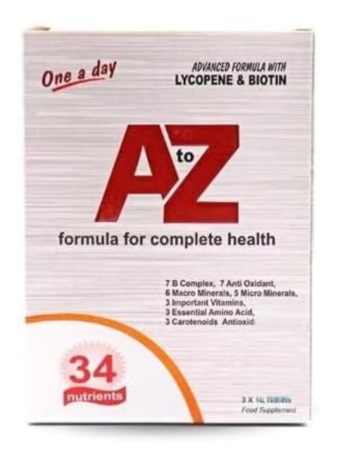 A to Z Multivitamins - 34 nutrients