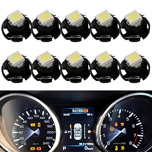 BlyilyB 10Pack White T47 Wedge Replacement Cluster Panel LED Light Bulbs