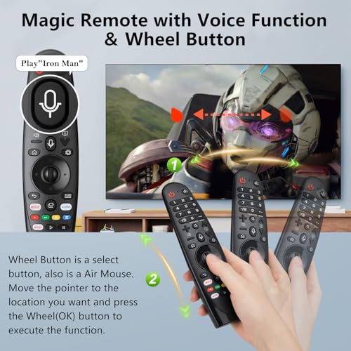 OMAIC Voice Magic Remote for LG-Smart-TV-Remote Control Replacement, AKB75855501 AN-MR20GA MR19BA MR18BA MR650A with Voice Recognition and Pointer Function - Image 5