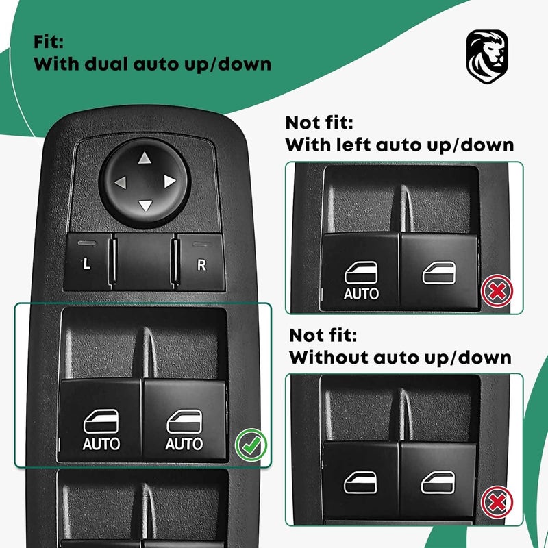 YHTAUTO Front Driver Side Master Power Window Switch for Jeep Grand Cherokee & Dodge Durango - Image 3