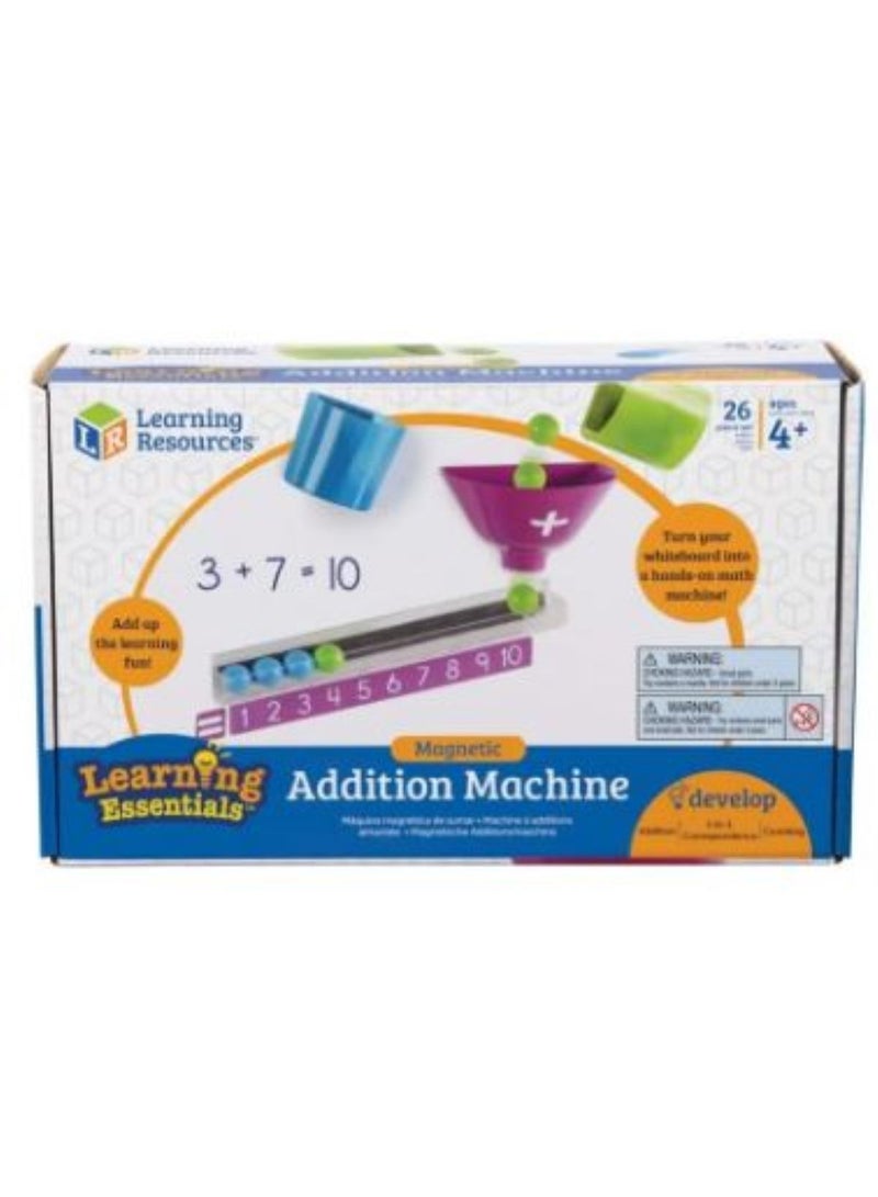 Learning Resources Magnetic Addition Machine – Educational Math Toy for Kids Ages 4+, Hands-On Learning & Number Skills Tool - Image 1
