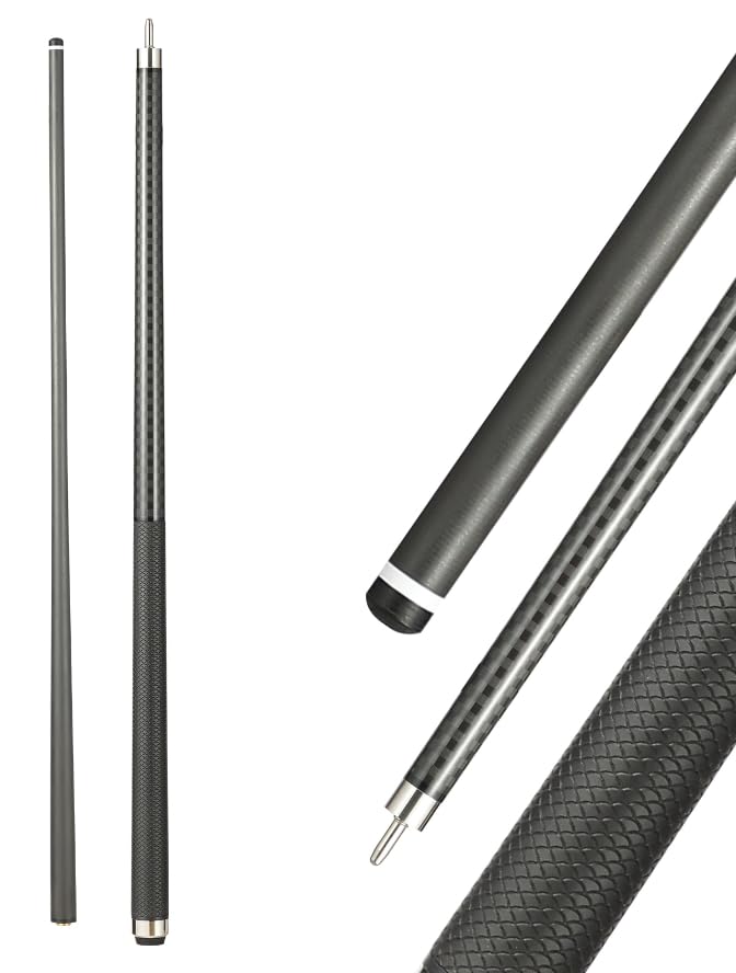 GAMESUN Carbon Fiber Pool Cue Stick 58 Pool Table Sticks 125mm Tip Billiard Carbon Fiber cue Weight 20OZ Carbon Cue Stick - Image 1