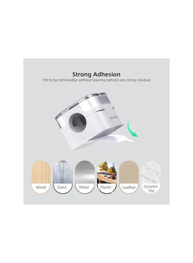 PROMASS 6 Pack Magnetic Cord Organizer, Cable Smooth Adjustable Easy Secure Cable Management, Wire Holder Keeper Organizer, Hide Or Organize Phone USB Charger Cable for Home,Office,Car,Desk,Nightstand (WH 1) - Image 5