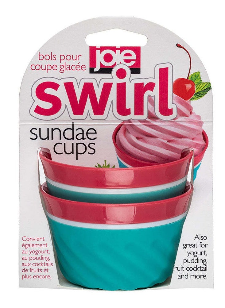 joie - Swirl Sundae Cup Pack Of 2 Red & Green - Image 1