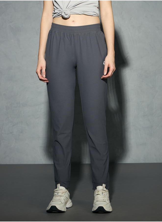 Logo Print 4-Way Stretch Joggers with Pockets by Styli