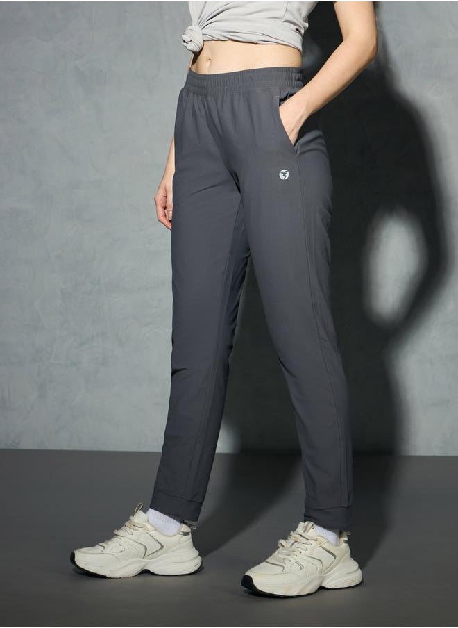 Logo Print 4-Way Stretch Joggers with Pockets by Styli