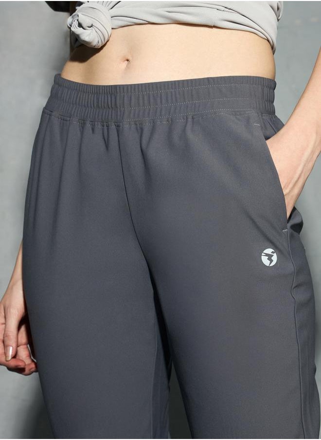 Logo Print 4-Way Stretch Joggers with Pockets by Styli