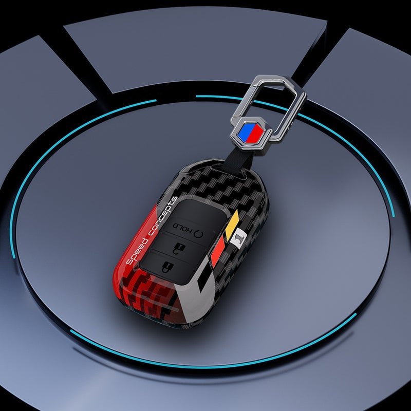 For Honda Crv Key Cover Type Grid Crown Road Haoying Urv Binzhi New Accord Xrv Lingpai Protective Case Bag Buckle - Image 4