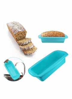 Y&D Silicone Bread Mould Loaf Tin Cake DIY Non Stick Bakeware Baking Pan Oven Rectangle for Cakes Breads Meatloaf Pie Pancakes Pizza and Quiche Homemade Cakes, 2PCS  - Image 5