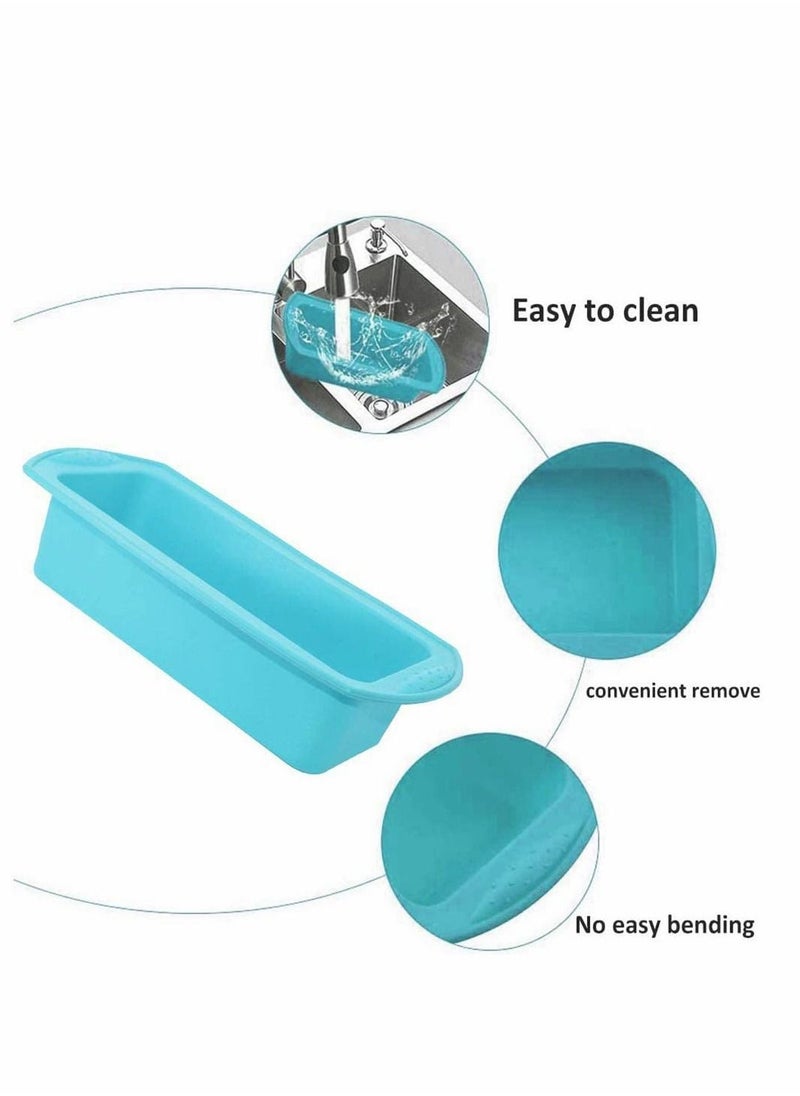 Y&D Silicone Bread Mould Loaf Tin Cake DIY Non Stick Bakeware Baking Pan Oven Rectangle for Cakes Breads Meatloaf Pie Pancakes Pizza and Quiche Homemade Cakes, 2PCS  - Image 4