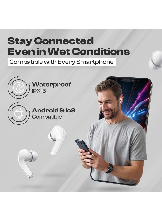 New Generation Bluetooth Earbuds (Air39 & Air31) Noise Isolating In-Ear Wireless Earbuds - Wireless Touch Control Earphone Compatible with iPhone and Android - Image 2