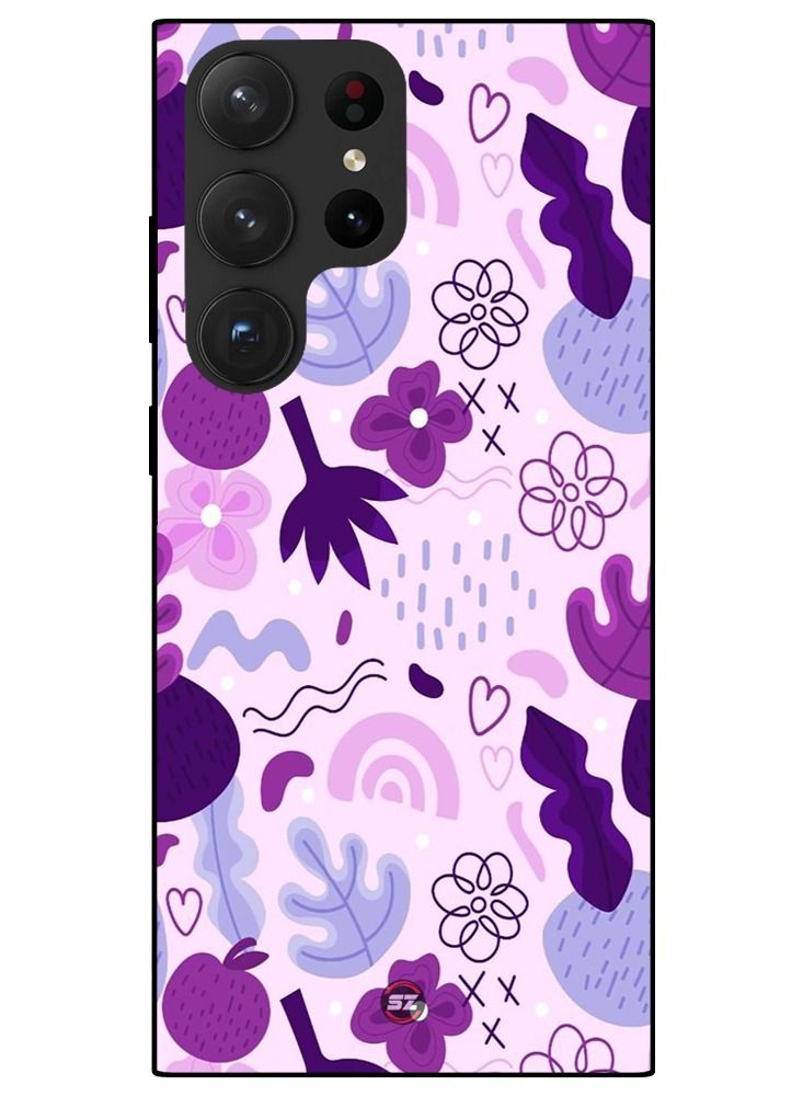 Service Zone Protective Printed Mobile Cover Abstract Art Design For Samsung Galaxy S23 Ultra 