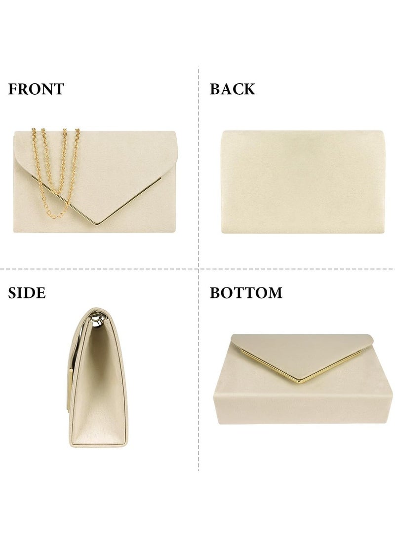 Zikra Evening Bag Clutch Purses for Women, Rhinestones Purse, Sparkling Envelope Evening Bag with Detachable Chain - Image 3