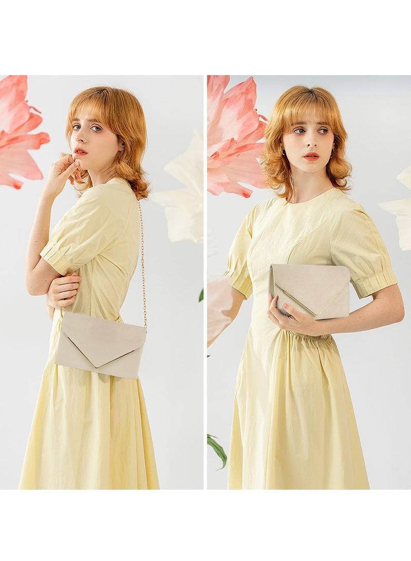 Zikra Evening Bag Clutch Purses for Women, Rhinestones Purse, Sparkling Envelope Evening Bag with Detachable Chain - Image 4