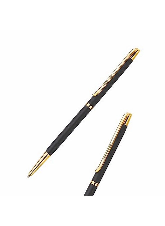 pierre cardin Musk Matte Black Finish Exclusive Ball Pen Blister Pack | Metal Body With Twist Mechanism | Smudge Free Writing | Smooth Refillable Pen | Ideal For Gifting | Blue Ink, Pack Of 1 - Image 3