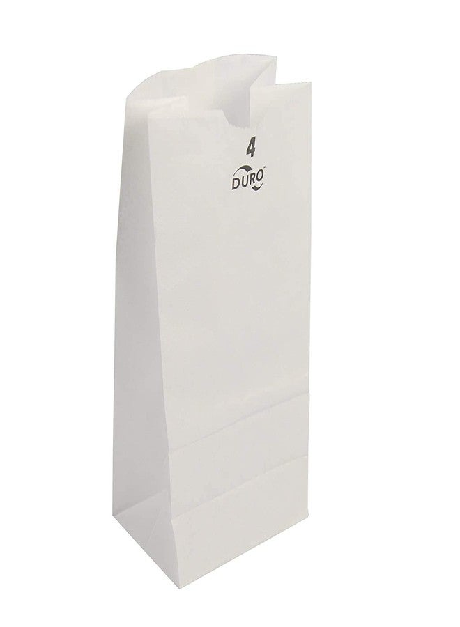 Perfect Stix أكياس ورقية بيضاء كرافت بوزن 4 رطل - 5" عرض × 9 3/4" ارتفاع مع 3 1/8" جيب. عبوة من 100 قطعة - Image 2