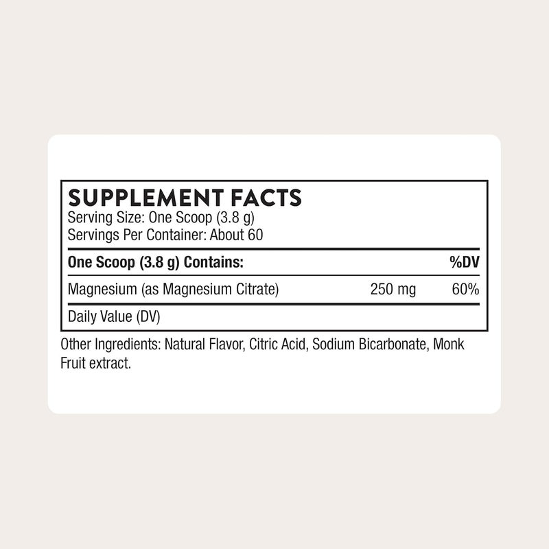 Thorne Magnesium Citrate - Citrus Berry Flavored with other natural flavors - DIETARY SUPPLEMENT - NET WT. 8.04 OZ (228 G) - Image 2