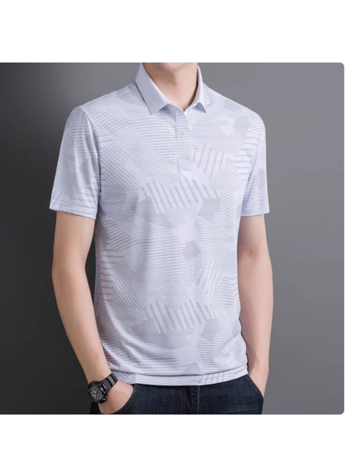 Generic Men's Cool Breathable Quick Drying T-Shirt Short Sleeved Polo Shirt  - Image 1
