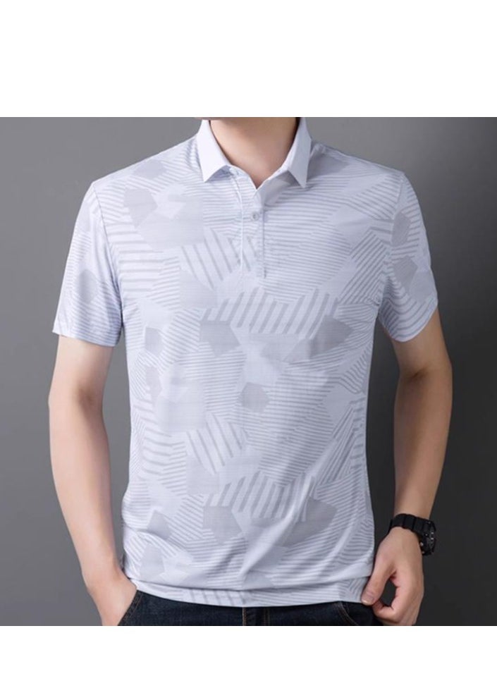 Generic Men's Cool Breathable Quick Drying T-Shirt Short Sleeved Polo Shirt  - Image 2