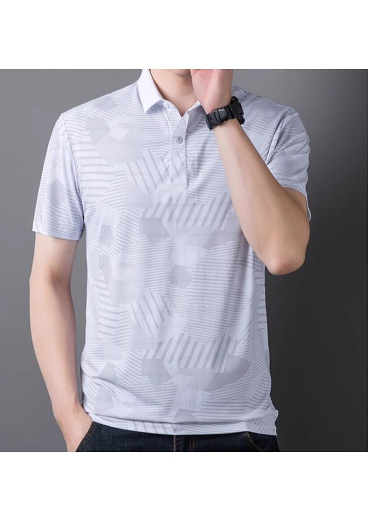 Generic Men's Cool Breathable Quick Drying T-Shirt Short Sleeved Polo Shirt  - Image 3