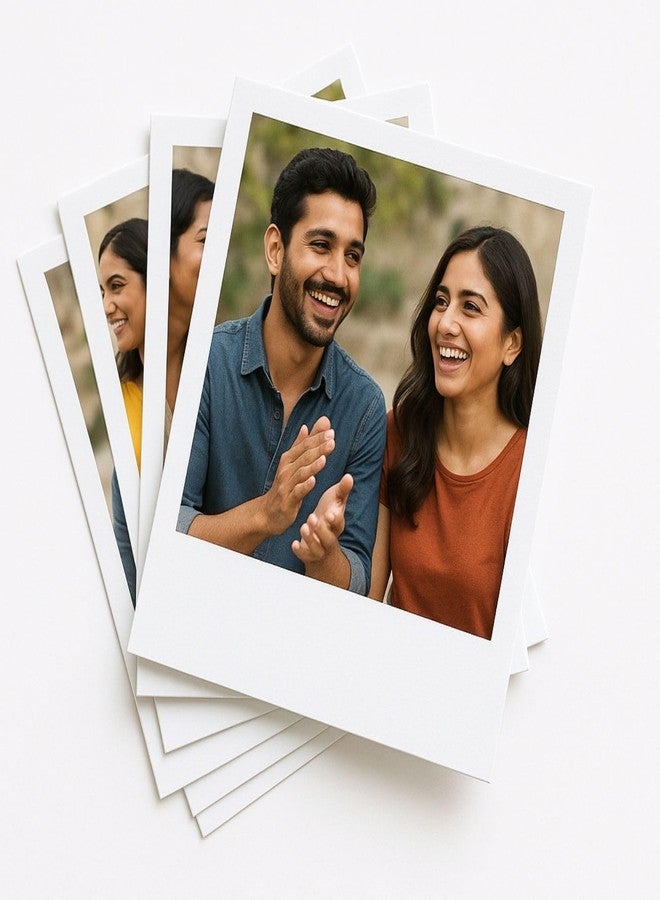 Brandian ورق برانديان لطباعة صور صغيرة مخصصة، مطبوعات صور مخصصة لحفظ الذكريات، أعمال فنية يدوية وتغليف هدايا، 4 × 3 بوصات، أبيض (عبوة من 6 قطع) - Image 1
