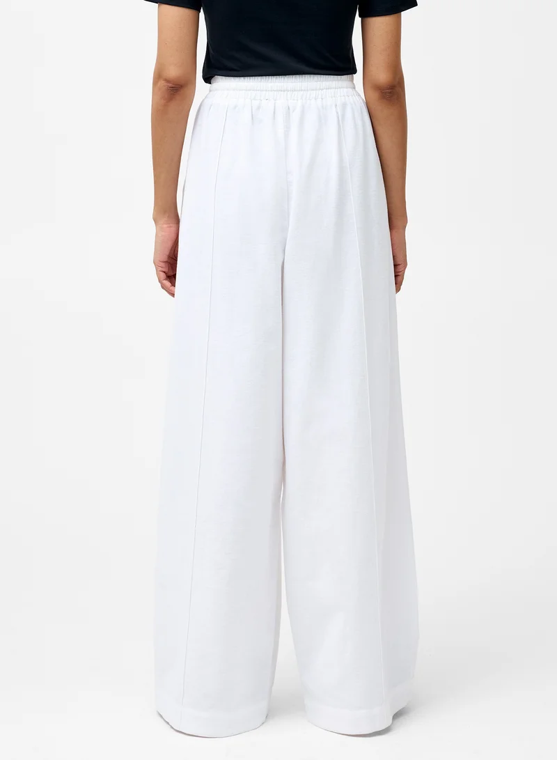 French Connection Clare Linen Blend Wide Leg Trousers