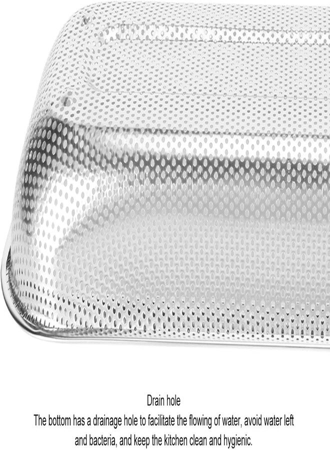 MUGATH ustensiles en Acier Inoxydable, Support de Séchage D'ustensiles, Panier argenterie pour Baguettes, Couteaux, Cuillères (Type de Trou) - Image 5
