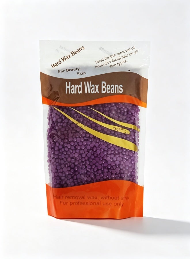 Household Pearl Wax Beads, Suitable for Sensitive Skin, Wax Beads for Facial Eyebrow and Leg Hair Removal, Violet