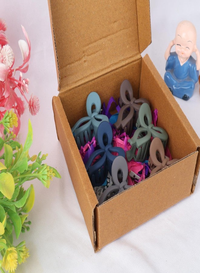 Tudoccy Acrylic Hair Claw Clips Clutchers for Girls and Women | Korean Multicolor Hair Clutcher Collection for styling all types of hairs (Pack of 6, Assorted color) - Image 3