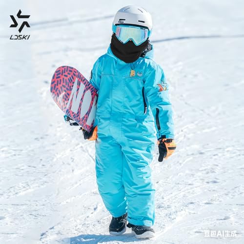 DARCHEN Kids Cotton Neck Gaiter Face Mask Winter Fleece Neck Warmer for Boys and Girls Cold Weather Outdoor Recreation (Ski Balaclava - Black) - Image 5