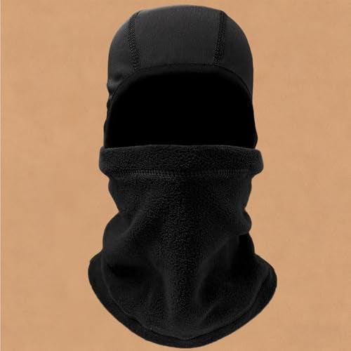 DARCHEN Kids Cotton Neck Gaiter Face Mask Winter Fleece Neck Warmer for Boys and Girls Cold Weather Outdoor Recreation (Ski Balaclava - Black) - Image 3