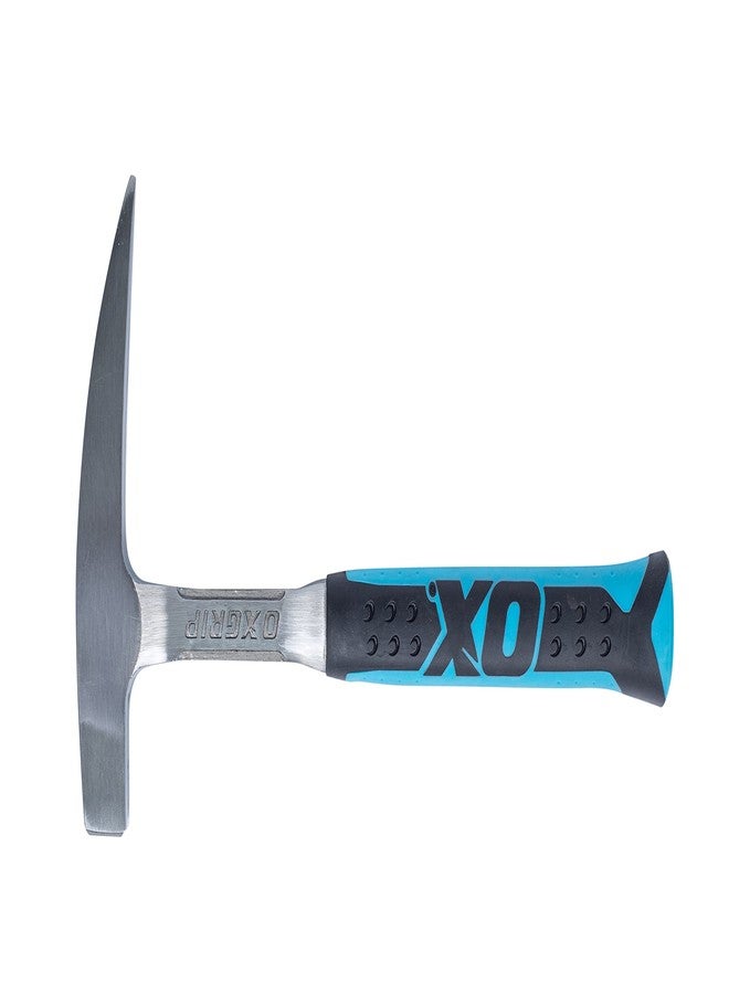 OX TOOLS Pro 22 Ounce Rock Pick Geology Hammer, Pointed Tip | Ergonomic OX Grip Handle & Forged Steel Head - Image 3