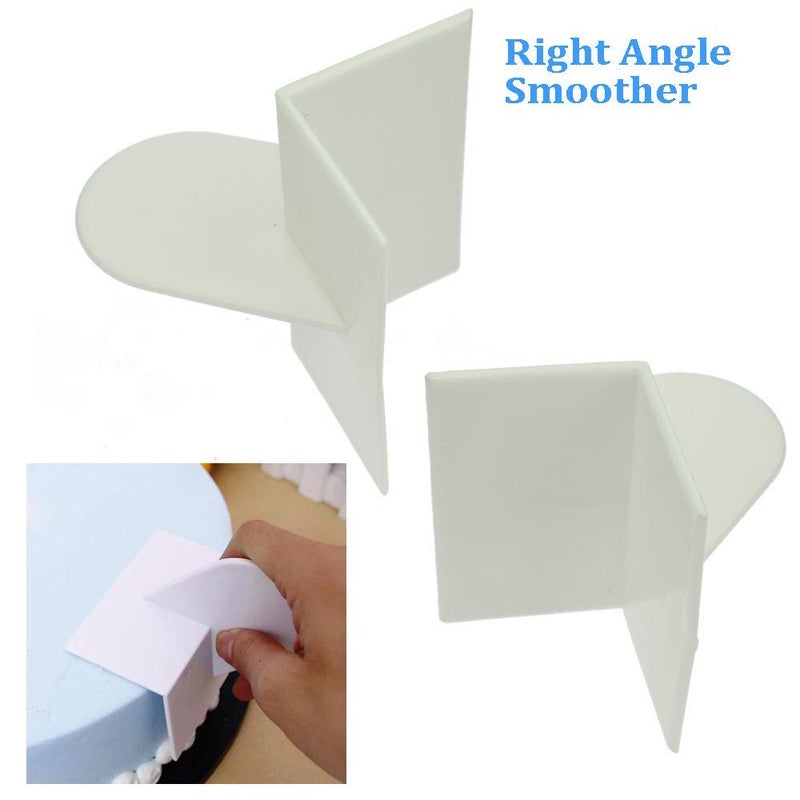 HPK hpk Fondant Icing Smoother Polisher Scraper Paddle Tool4 Pieces  - Image 2