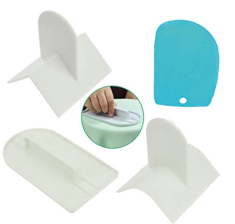HPK hpk Fondant Icing Smoother Polisher Scraper Paddle Tool4 Pieces  - Image 1