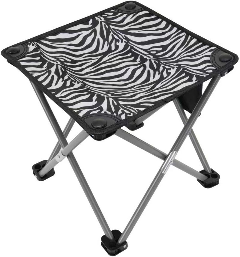 Roptat 2 Pack Camping Stool with Carry Bag (Zebra) - Image 5