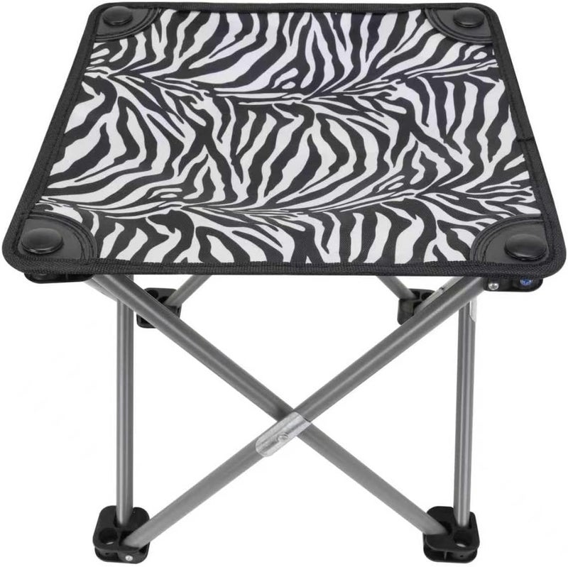Roptat 2 Pack Camping Stool with Carry Bag (Zebra) - Image 4