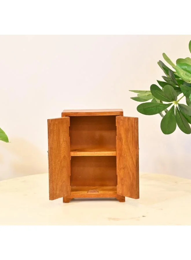 Home Carving صندوق تخزين خشبي مزخرف